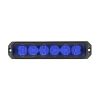 Blått riktat blixtljus LED MS6BH med klämfäste - E-godkänt enligt R65