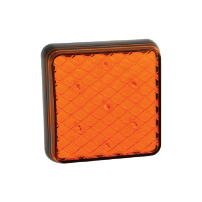 BLINKERS LED ORANGE  12/24V 100X100MM