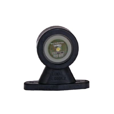 LED SIDE MARKER RED/WHITE SHORT RUBBER ARM 12/24V