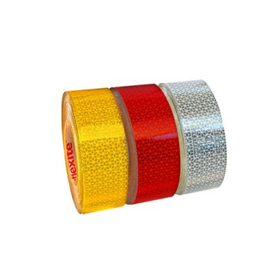 AMBER REFLECTIVE TAPE 50M ECE104 RIGID GRADE