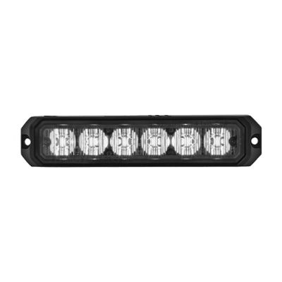 BLIXTLJUS 6 LED VIT  12/24V 20CM KABEL