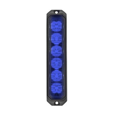 DIRECTIONAL LIGHT 6 LED BLUE VERTICAL MOUNT 12/24V