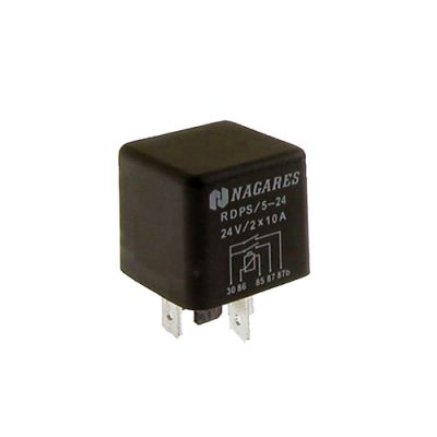MINIRELÄ 24V 2x10A 2x87 UTAN FÄSTÖRA