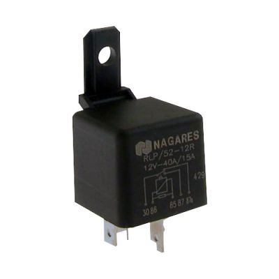 MINIRELÄ 12V 40-15A VÄXLANDE MED RESISTOR