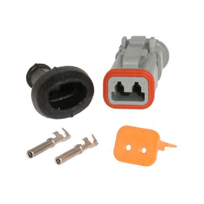 2-PIN FEMALE DT-CONNECTOR 1.3-2.1MM²