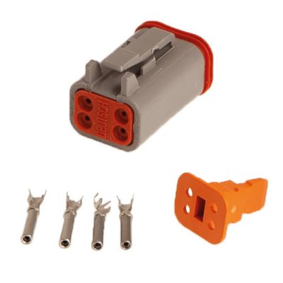 4-PIN FEMALE DT-CONNECTOR 0.75-1.5MM²