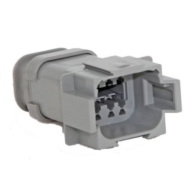 DT-PIN HOUSING 8-PIN  W. COLLAR