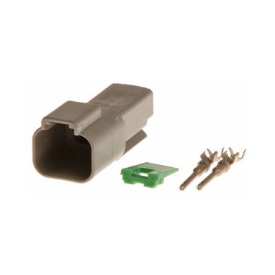 2-PIN MALE DT-CONNECTOR WITHOUT RUBBER SEAL
