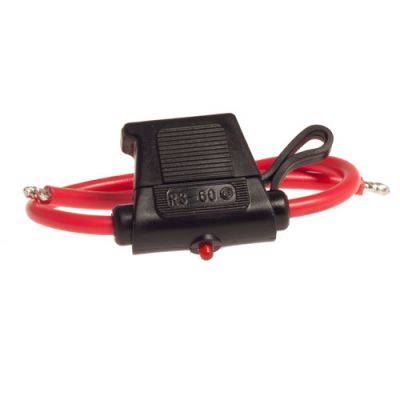 SÄKRINGSHÅLLARE MINI 30A 12/24V LED 3MM²
