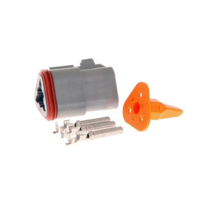 3-PIN FEMALE DT-CONNECTOR 0.75-1.5MM²