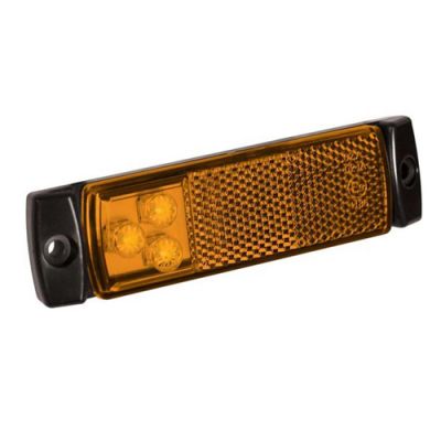 SIDE MARKER AMBER W. REFLEX