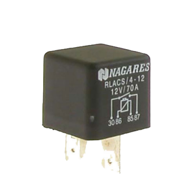 HÖGEFFEKTSRELÄ 12V/70A SLUTANDE