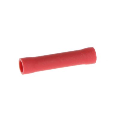 BUTT SPLICE CONNECTOR RED  0.5-1.5MM 100PCS