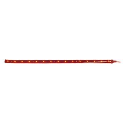 LEDLIST RÖD 30CM  MJUK SVART 12/24V