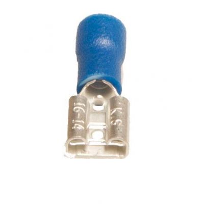 FLAT RECEPTACLE SLEEVE BLUE 4.8MM1.5-2.5MM 100PCS