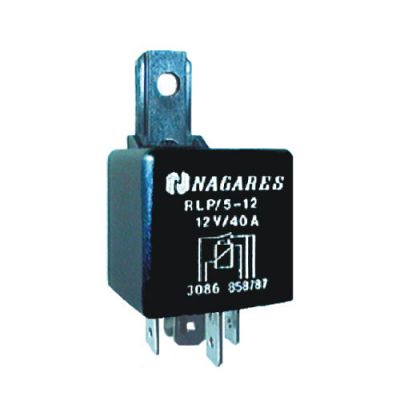 MINIRELÄ 12V/40A 2X87 MED FÄSTÖRA