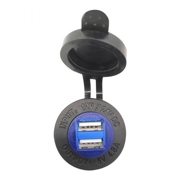 USB-UTTAG 12/24 2,4A   x 2. MUTTER LOCK