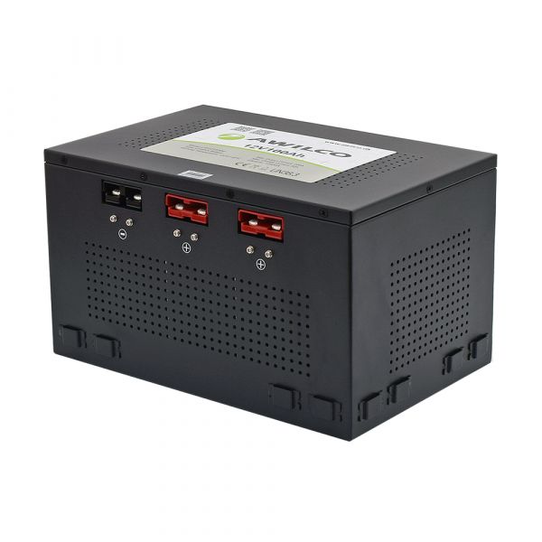 LITIUMBATTERI 12V  100AH I LÅDA MED BT