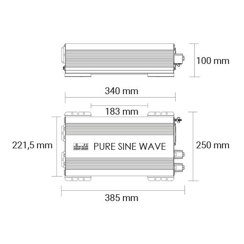 INVERTER 12V 2000W 
