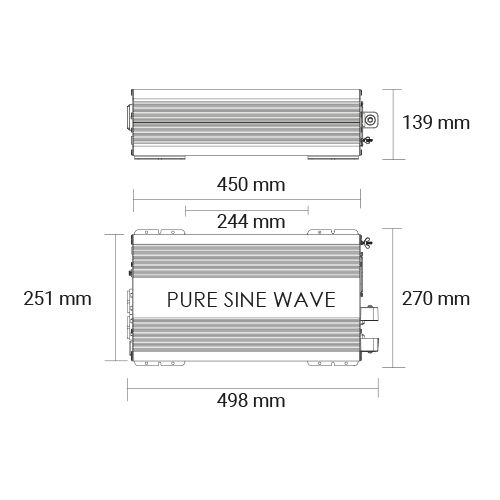 INVERTER PURE SINE 24V/3000W
