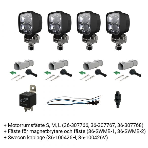 MOTORRUM BEL SWECON  4ST LAMPOR L110-260